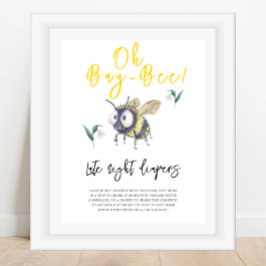 Biene - Späte Nachttaucher Poster