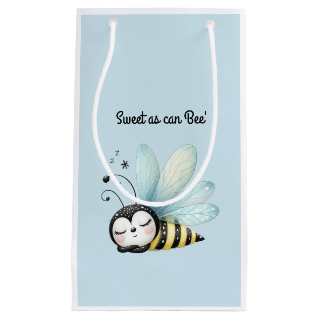 Biene süß wie Biene Kleine Geschenktüte (Vorderseite)