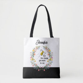 Biene the Change Personalisiert Tote Bag Tasche