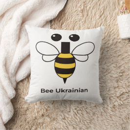 Biene Ukrainisch Süße Minimalistische Biene Wurf K Kissen