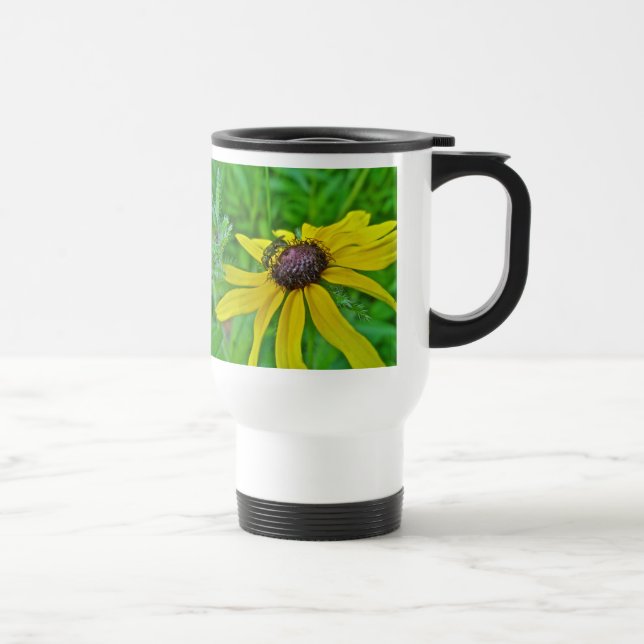 Biene und Black Mit Augen Susan Travel Mug Reisebecher (Rechts)