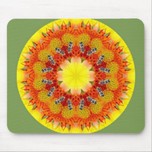 Biene und Blume Mousepad