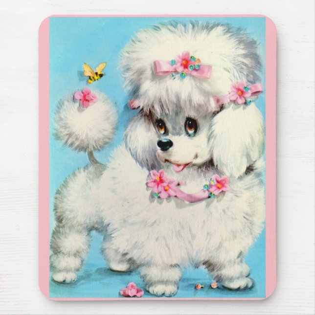 Biene und Poodle Mousepad (Vorne)