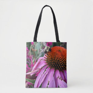 Biene und rosa Blüten-Tasche Tasche