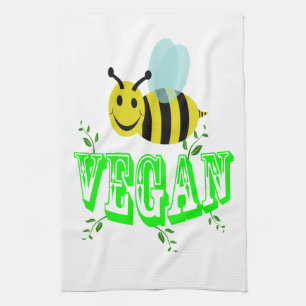 Biene vegan handtuch