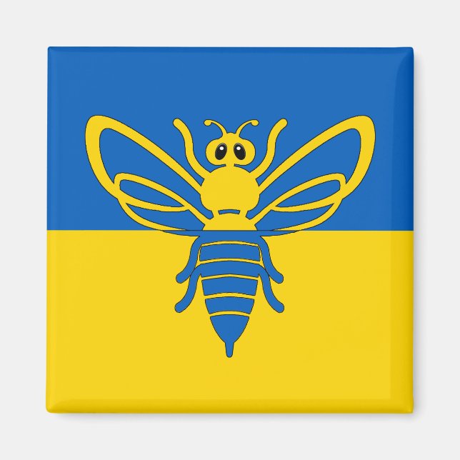 Biene vor der ukrainischen Fachmagnet Magnet (Vorne)