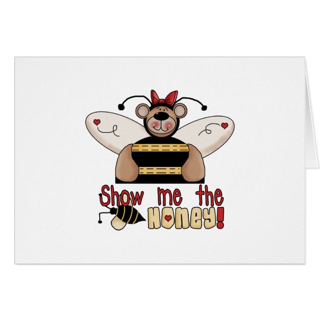 Biene zeigen mir den Honig (Vorderseite (Horizontal))