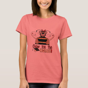 Biene zeigen mir die Honig-T-Shirts und die T-Shirt