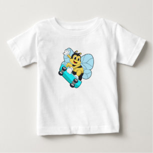 Bienen als Skater mit Skateboard Baby T-shirt