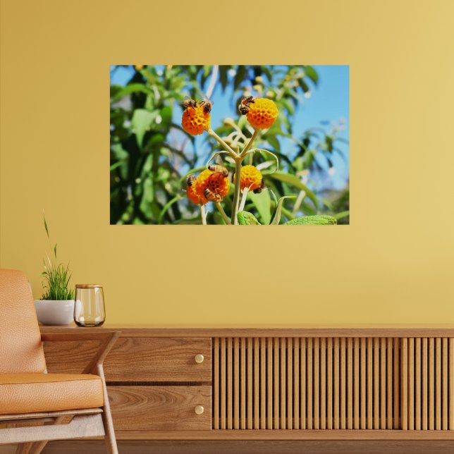 Bienen am Arbeitsplatz Poster (Wohnzimmer 2)
