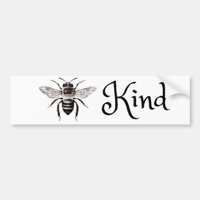 Bienen-Art - wunderlicher Autoaufkleber (Vorne)