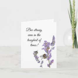 Bienen auf dem Lavendel - Ermutigende Karte