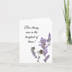 Bienen auf dem Lavendel - Ermutigende Karte