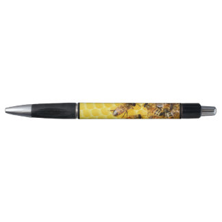 Bienen auf Honeycomb - Pen Kugelschreiber