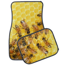 Bienen auf Honigwabe