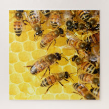 Bienen auf Honigwabe - Puzzle