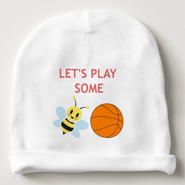 Bienen-Ball Babymütze (Vorderseite)