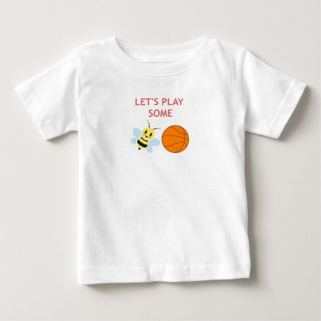 Bienen-Ball-Spielanzug Baby T-shirt (Vorderseite)