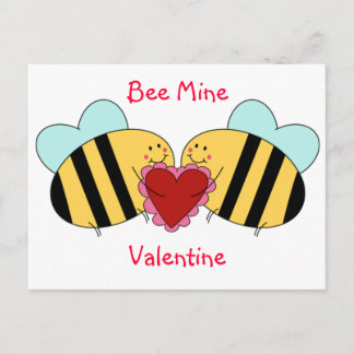 Bienen-Bergwerk-Valentinsgruß Feiertagspostkarte