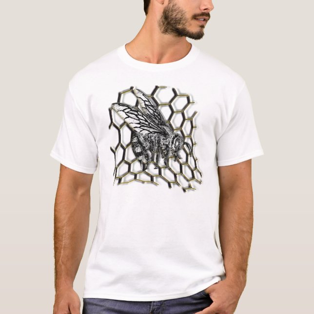 Bienen-Bienenstock T-Shirt (Vorderseite)