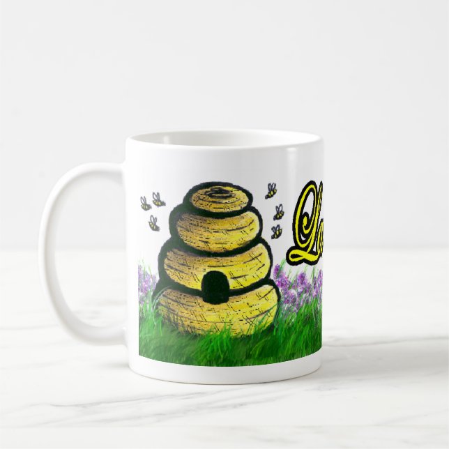 Bienen-Bienenstock-Tasse Kaffeetasse (Links)