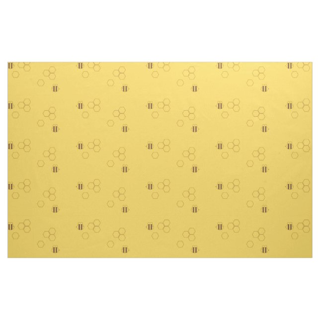 Bienen-Bienenwaben-Muster Stoff (Yard (91,4 cm))