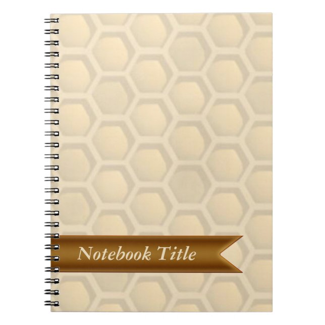 Bienen-Bienenwaben-Zeitschriften-Notizbuch Notizblock (Vorderseite)