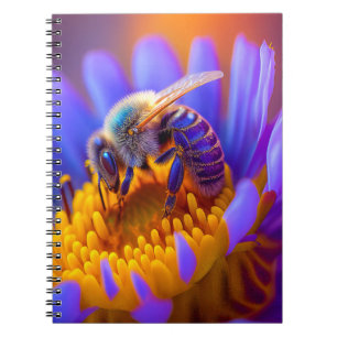 Bienen-Blume Ruhe Stille Natur Friedliche Jahresze Notizblock