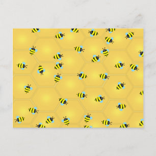 Bienen Buzzing Postkarte