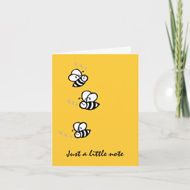 Bienen Dankeskarte (Vorderseite)