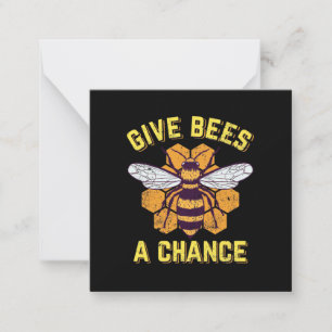 Bienen eine Chance geben Mitteilungskarte