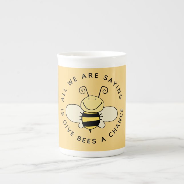 Bienen eine Chance Süsse Bienen Prozellantasse (Vorderseite)