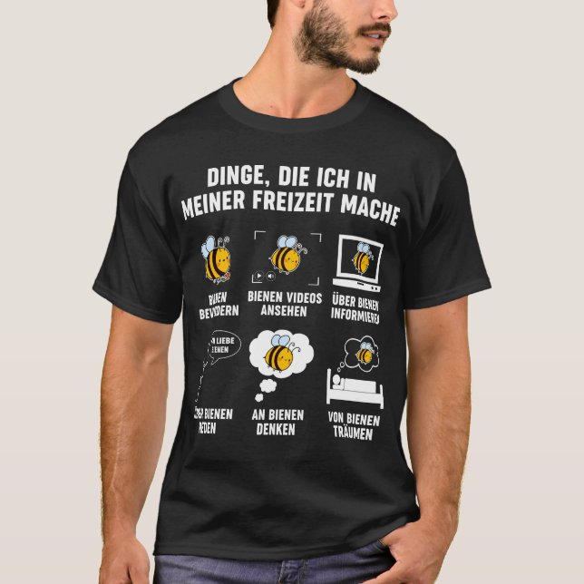 Bienen Fan Imker Honig Lustige Biene T-Shirt (Vorderseite)