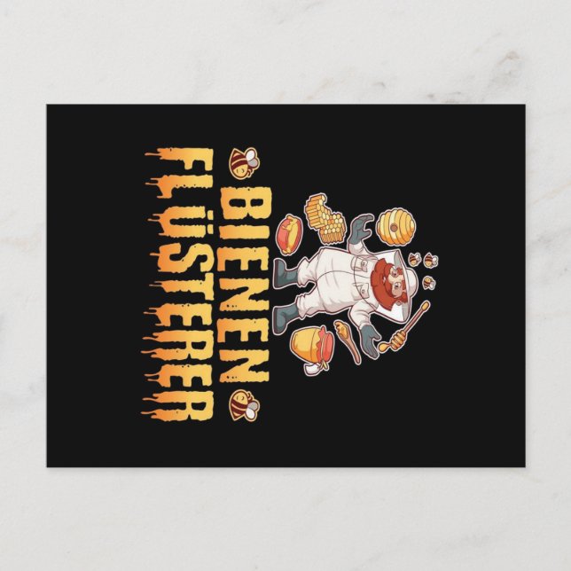 Bienen Flusterer Imker | Geschenk für Bienenstock Ankündigungspostkarte (Vorderseite)