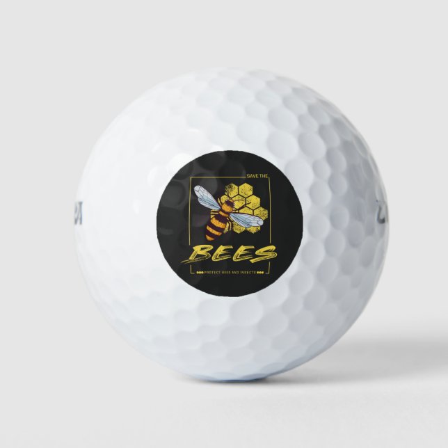 Bienen für Imker und Apiarist gerettet Golfball (Vorderseite)