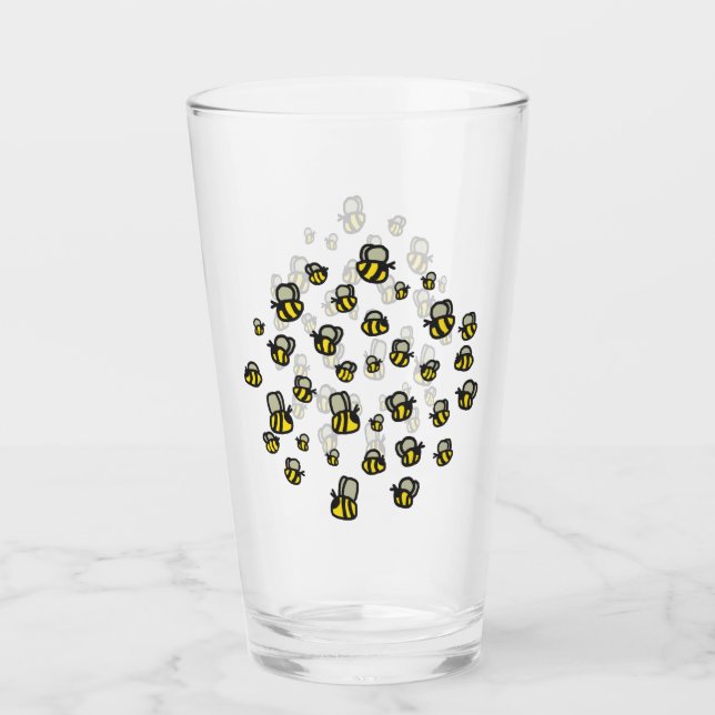 Bienen Glas (Vorderseite)