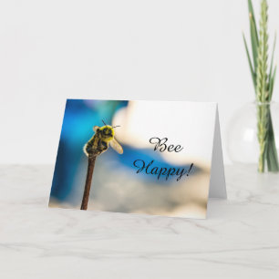 Bienen-glückliche Hummel-Raum-Gruß-Karte Karte