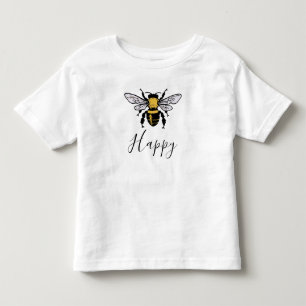 Bienen-glücklicher Kleinkind-T - Shirt