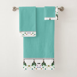Bienen Grün 2 Badetücher Set