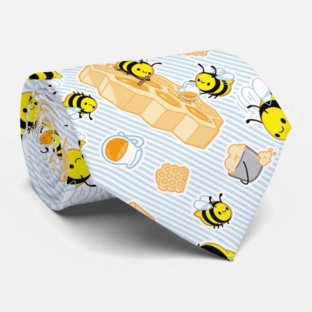 BIENEN! Hals-Krawatte Krawatte (Gerollt)
