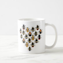 Bienen-Herz-Tasse