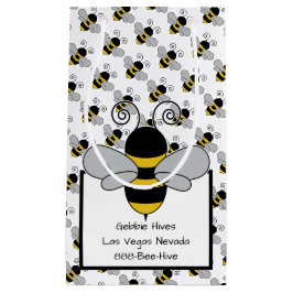 Bienen-Honig-Biene mit Textblock Kleine Geschenktüte