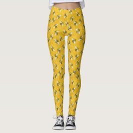Bienen-Honigbienen-Bienenwaben-niedliches Leggings