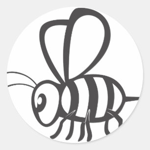 Bienen-Insekt Runder Aufkleber