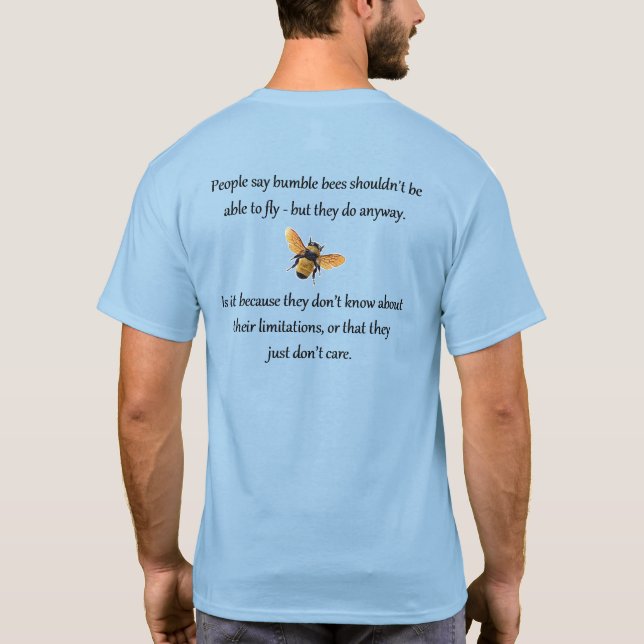 Bienen interessieren sich nicht T-Shirt (Rückseite)