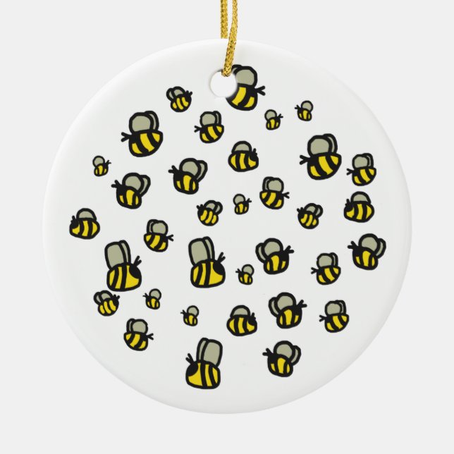Bienen Keramik Ornament (Vorne)