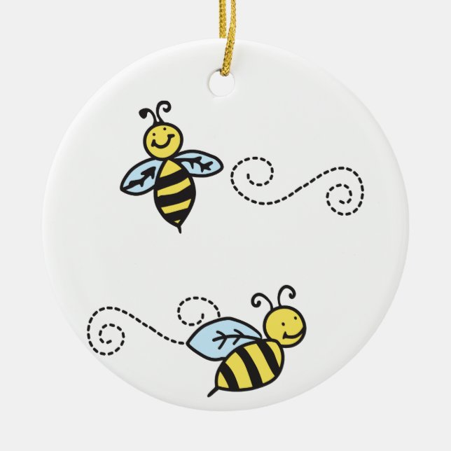 Bienen Keramik Ornament (Vorne)
