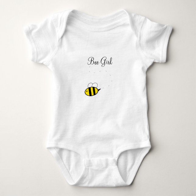Bienen-Mädchen-Bodysuit-Ballettröckchen Baby Strampler (Vorderseite)
