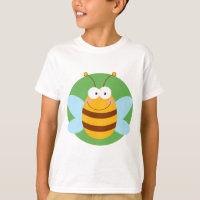 Bienen-Maskottchen-Cartoon-Charakter