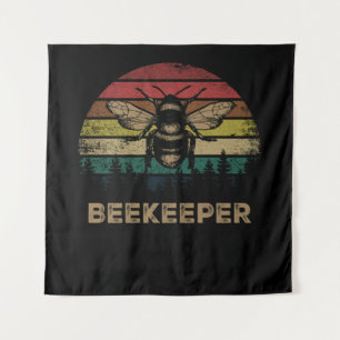 Bienen Retro Imker Retro Bienen Wandteppich